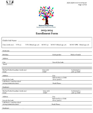 Enrollment Packet