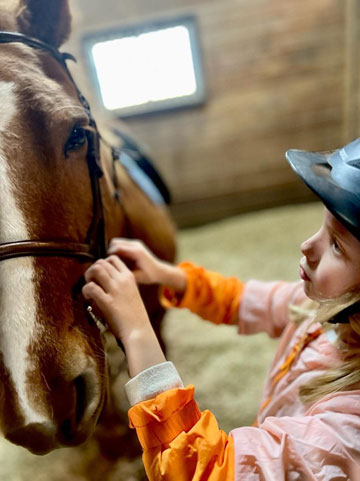 Girl with horse